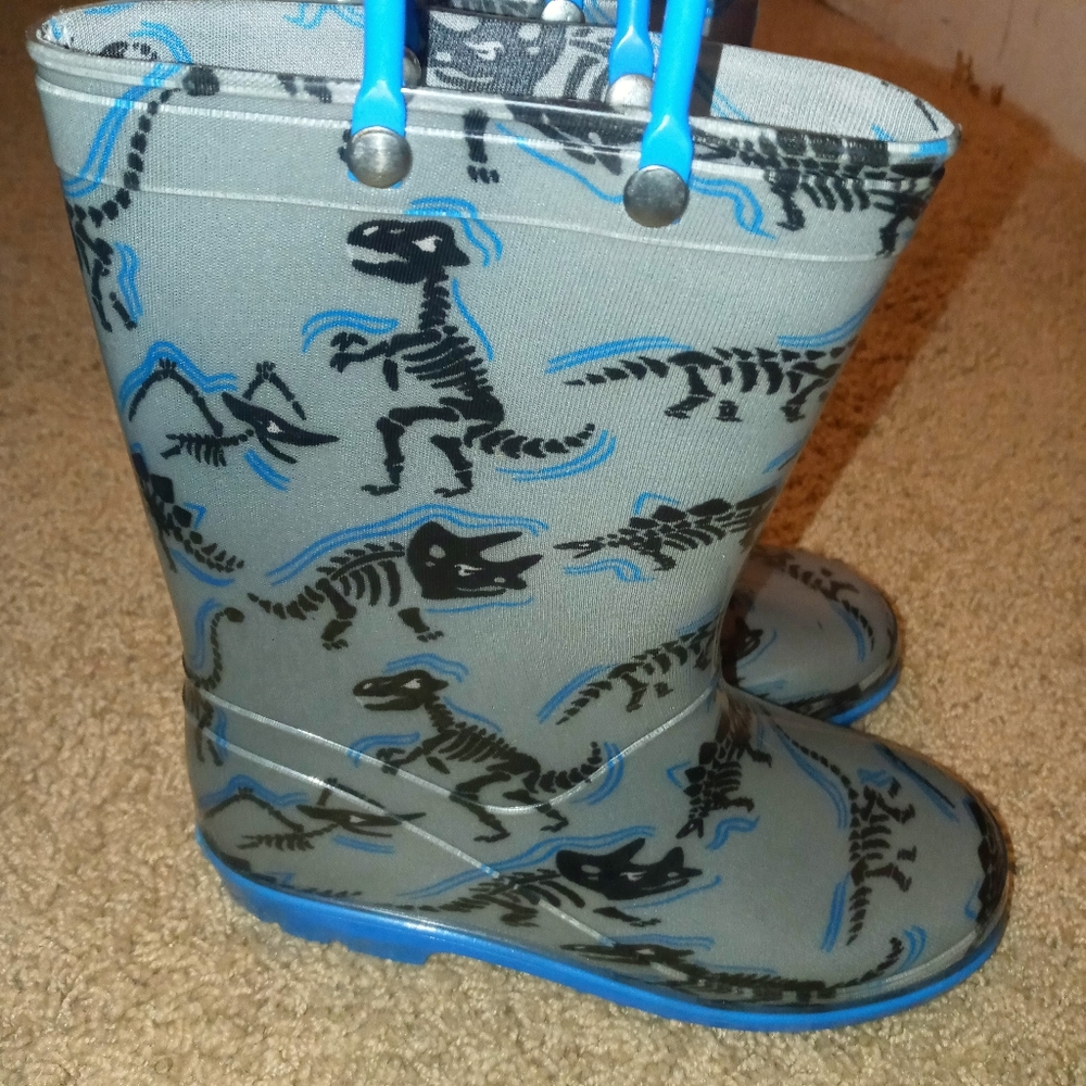 Size 1 Boys Dinosaur Rain boots